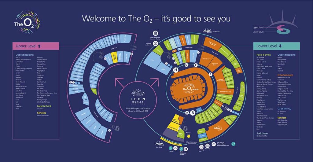 Cloud Nine at The O2 location map
